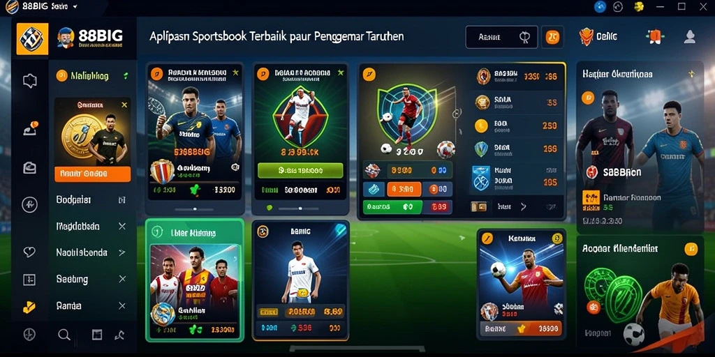 Tampilan utama gameplay 88BIG dengan interaksi sportsbook.