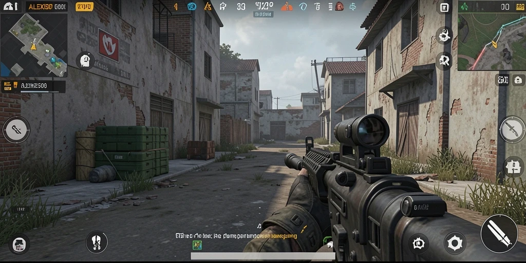 Tampilan menarik dari gameplay ALEXIS500 yang intens dan mendebarkan.