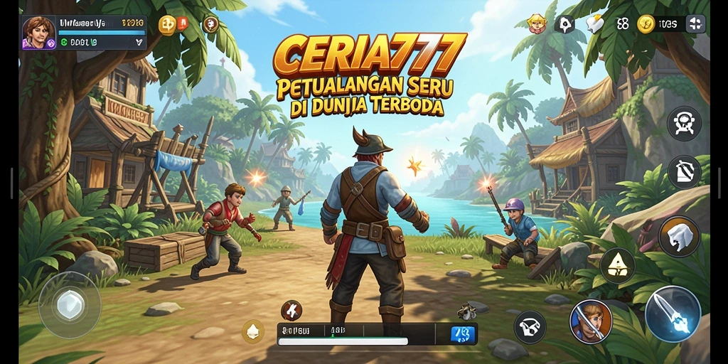 Tampilan gameplay CERIA777 yang menakjubkan dalam dunia terbuka.