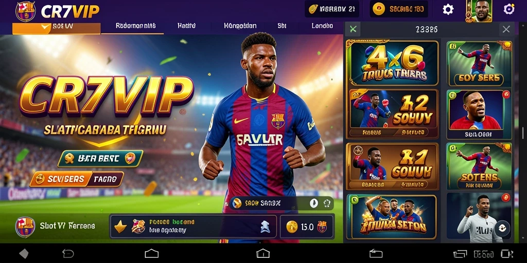 Tampilan gameplay seru di CR7VIP dengan fitur Slot menarik.