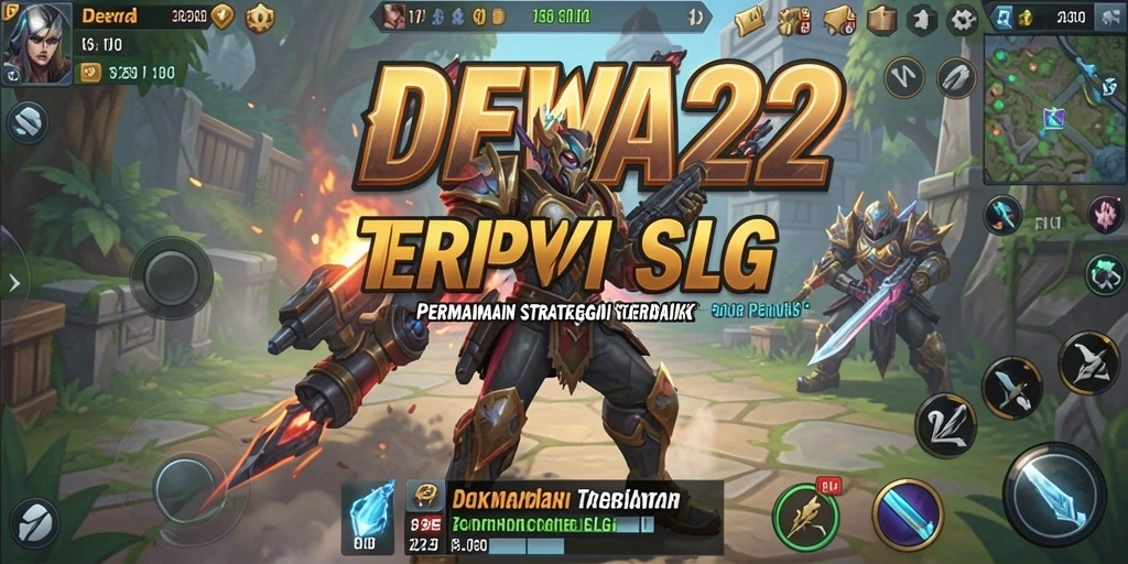 Tampilan gameplay menarik dan strategis dalam DEWA22.