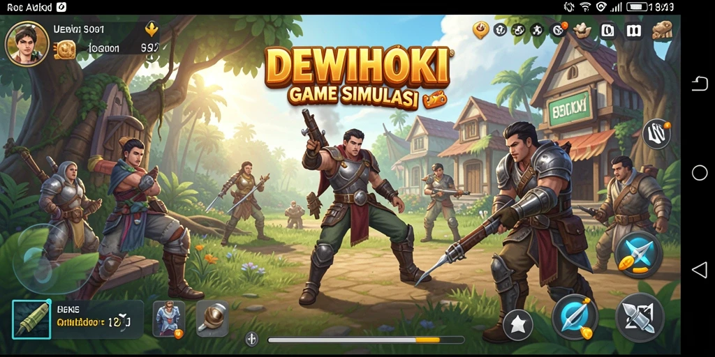 Gameplay menarik DEWIHOKI yang menunjukkan simulasi kehidupan.