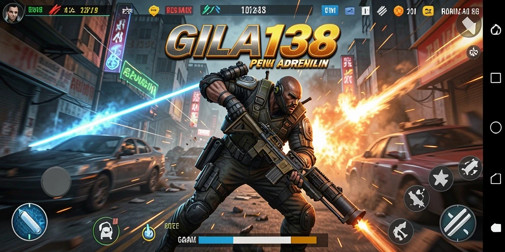 Tangkapan layar menunjukkan aksi seru dalam gameplay GILA138.
