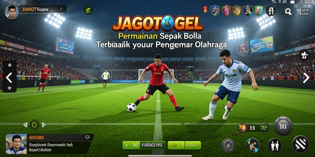 Cuplikan gameplay JAGOTOGEL yang menegangkan dalam pertandingan sepak bola.
