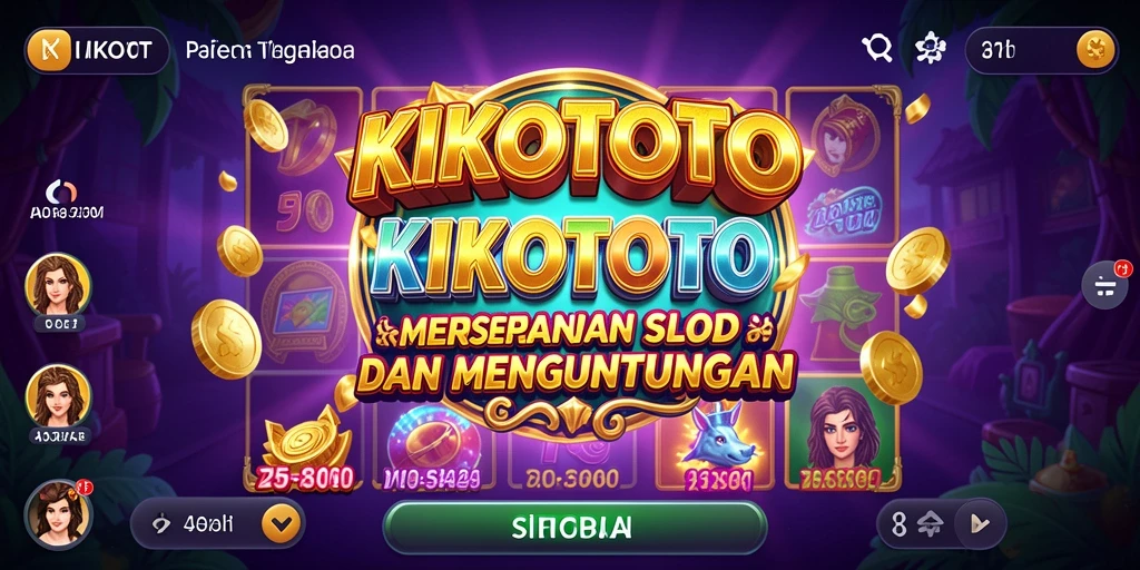 Screenshot utama KIKOTOTO menampilkan gameplay slot yang menarik.