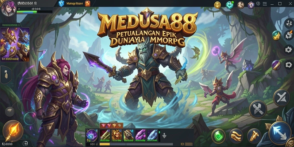 Gameplay seru di MEDUSA88 dengan pertarungan epik antar pemain.