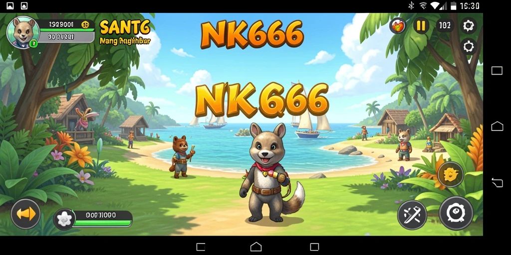 Tampilan gameplay NK666 yang seru dan penuh warna.