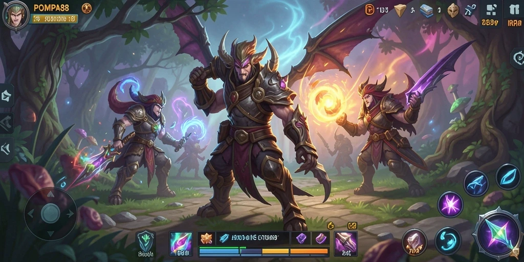 Tampilan gameplay POMPA88 dengan aksi RPG yang seru dan mendebarkan.