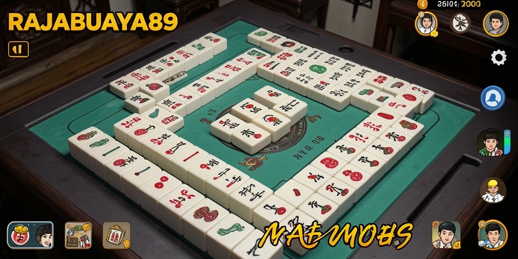Tampilan menarik dari gameplay Mahjong di RAJABUAYA89.