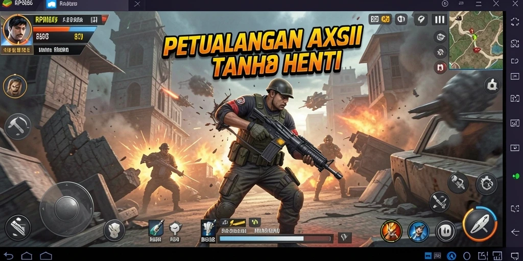 Gameplay seru RP886 dengan pertempuran aksi yang mendebarkan.