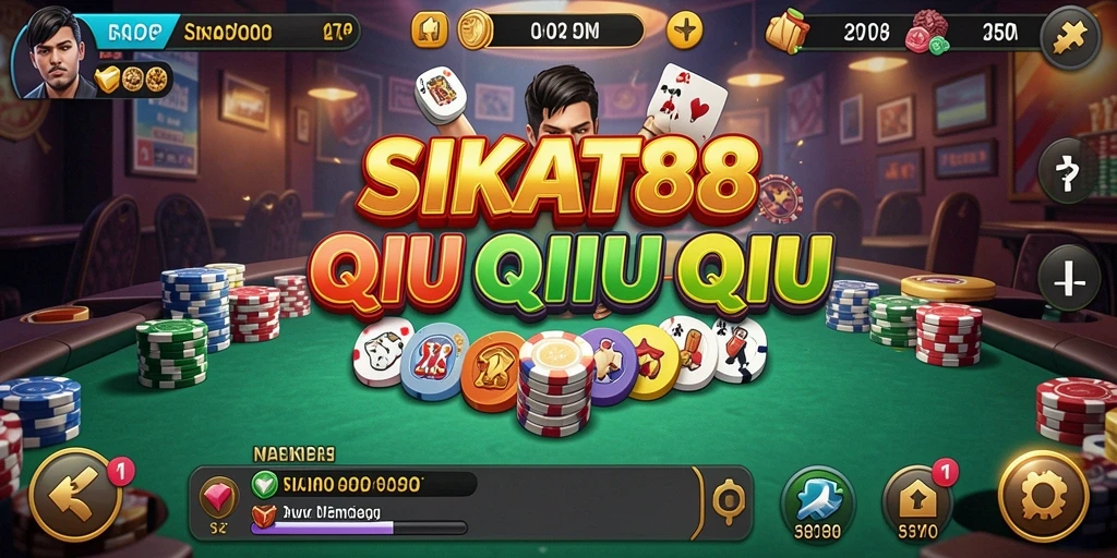 Tampilan gameplay QiuQiu yang menegangkan di SIKAT88.