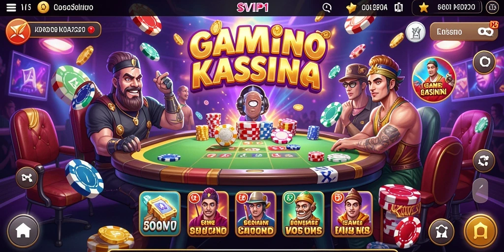 Tangkapan layar gameplay SVIP1 menampilkan suasana kasino yang mengasyikkan.