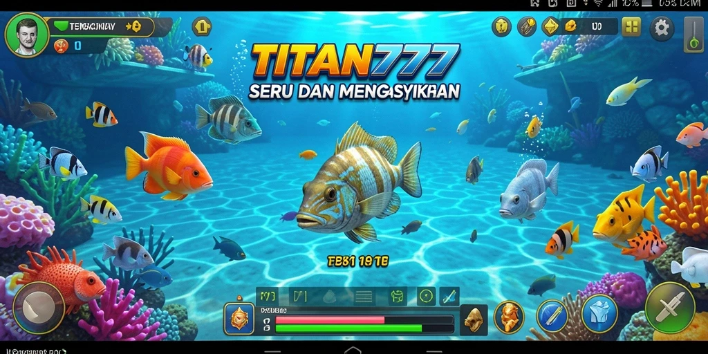 Tampilan gameplay seru Tembak Ikan di TITAN777.